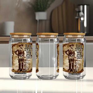 Black Cowboy Isom Dart Glass Can African American Cowboys Black History TS10 Print Your Wear