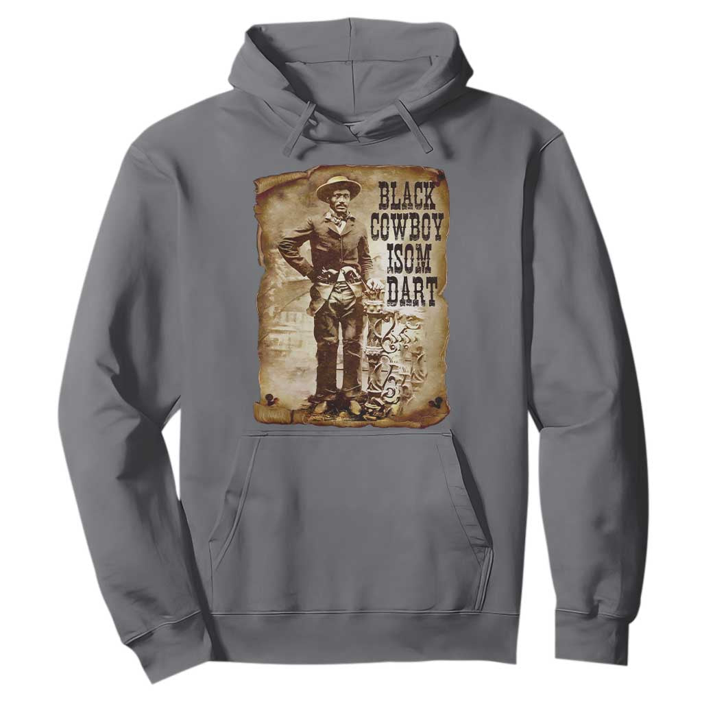 Black Cowboy Isom Dart Hoodie African American Cowboys Black History TS10 Charcoal Print Your Wear