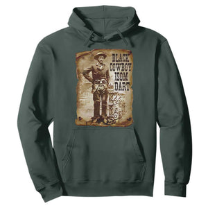Black Cowboy Isom Dart Hoodie African American Cowboys Black History TS10 Dark Forest Green Print Your Wear
