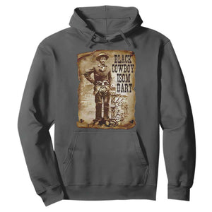 Black Cowboy Isom Dart Hoodie African American Cowboys Black History TS10 Dark Heather Print Your Wear
