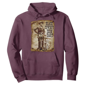 Black Cowboy Isom Dart Hoodie African American Cowboys Black History TS10 Maroon Print Your Wear