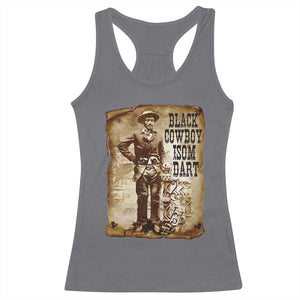 Black Cowboy Isom Dart Racerback Tank Top African American Cowboys Black History TS10 Charcoal Print Your Wear