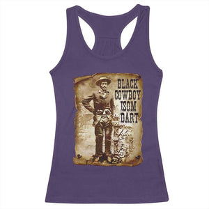 Black Cowboy Isom Dart Racerback Tank Top African American Cowboys Black History TS10 Purple Print Your Wear