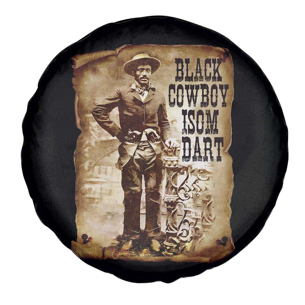 Black Cowboy Isom Dart Spare Tire Cover African American Cowboys Black History TS10 Print Your Wear
