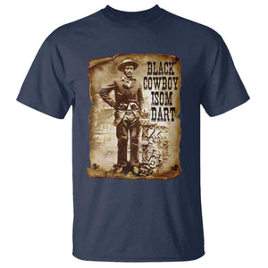 Black Cowboy Isom Dart T Shirt African American Cowboys Black History TS10 Navy Print Your Wear