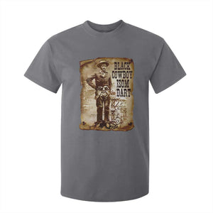 Black Cowboy Isom Dart T Shirt For Kid African American Cowboys Black History TS10 Charcoal Print Your Wear