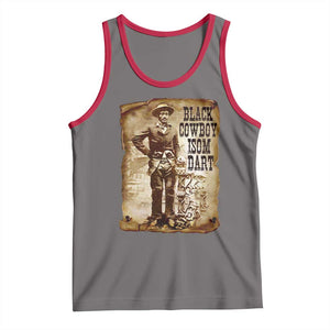 Black Cowboy Isom Dart Tank Top African American Cowboys Black History TS10 Deep Heather Red Print Your Wear