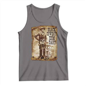 Black Cowboy Isom Dart Tank Top African American Cowboys Black History TS10 Deep Heather Print Your Wear