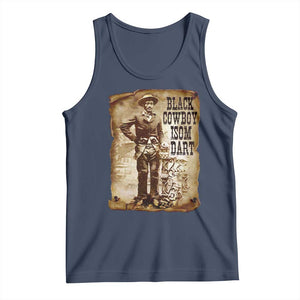 Black Cowboy Isom Dart Tank Top African American Cowboys Black History TS10 Navy Print Your Wear