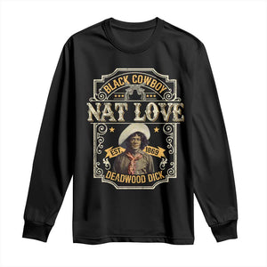 Black Cowboy Nat Love Long Sleeve Shirt Deadwood Dick African American Cowboy TS11 Black Print Your Wear