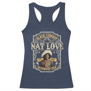 Black Cowboy Nat Love Racerback Tank Top Deadwood Dick African American Cowboy TS11 Navy Print Your Wear