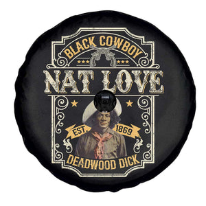 Black Cowboy Nat Love Spare Tire Cover Deadwood Dick African American Cowboy TS11 Print Your Wear