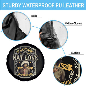 Black Cowboy Nat Love Spare Tire Cover Deadwood Dick African American Cowboy TS11 Print Your Wear