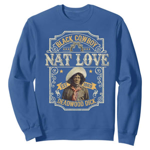 Black Cowboy Nat Love Sweatshirt Deadwood Dick African American Cowboy TS11 Royal Blue Print Your Wear