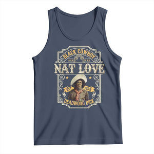 Black Cowboy Nat Love Tank Top Deadwood Dick African American Cowboy TS11 Navy Print Your Wear