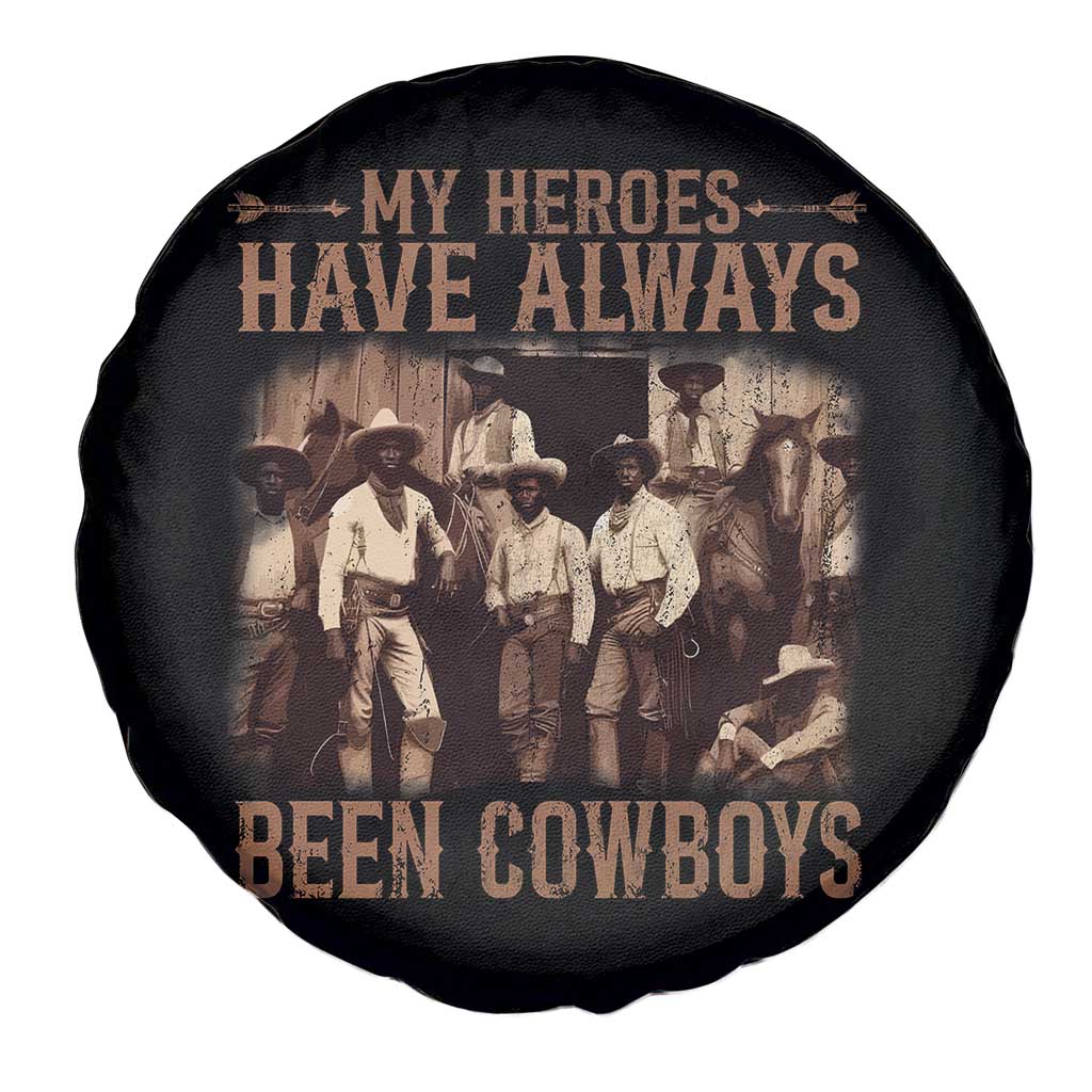 Black Cowboys Spare Tire Cover Western Rodeo Melanin Black History Texas Men TS10 Print Your Wear