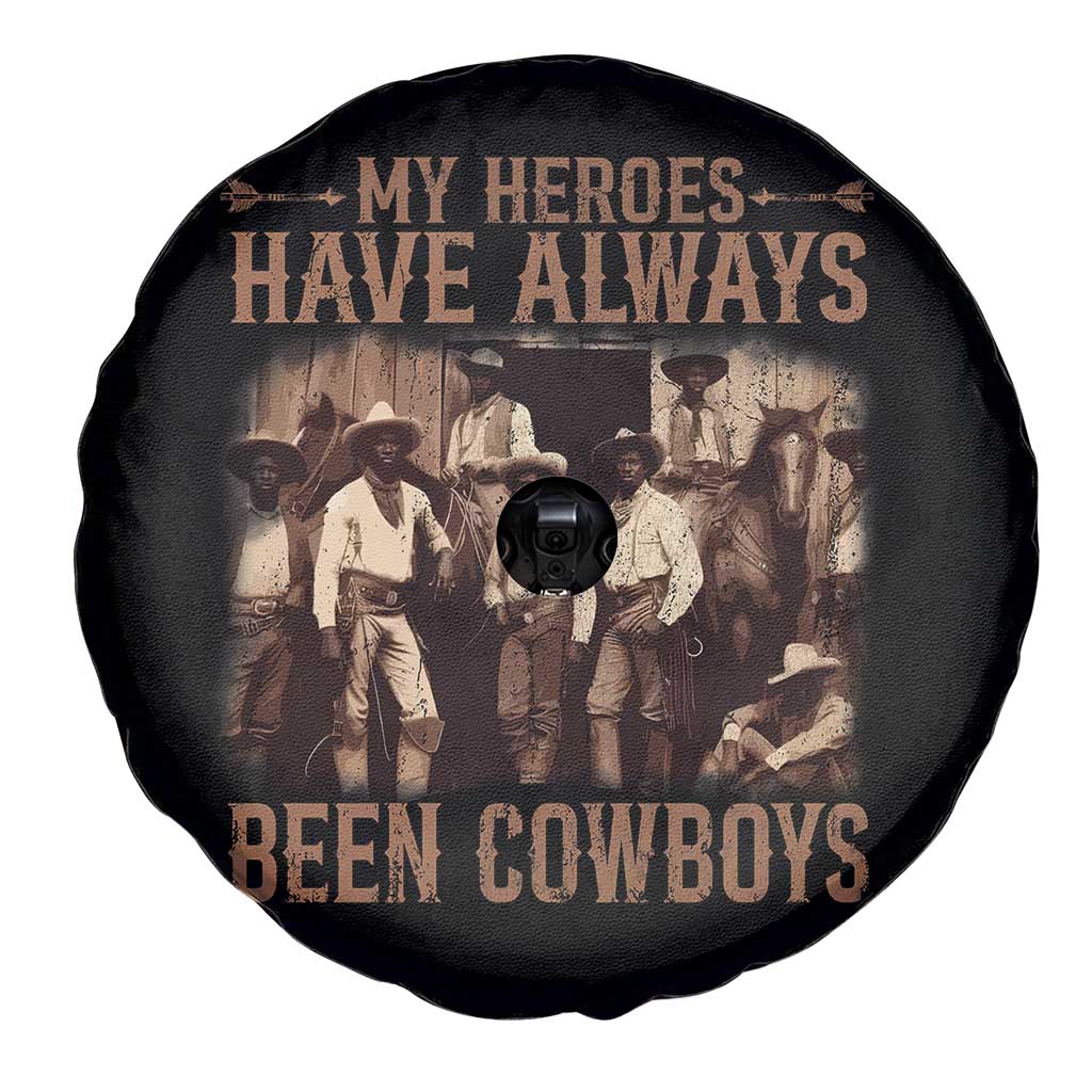 Black Cowboys Spare Tire Cover Western Rodeo Melanin Black History Texas Men TS10 Print Your Wear