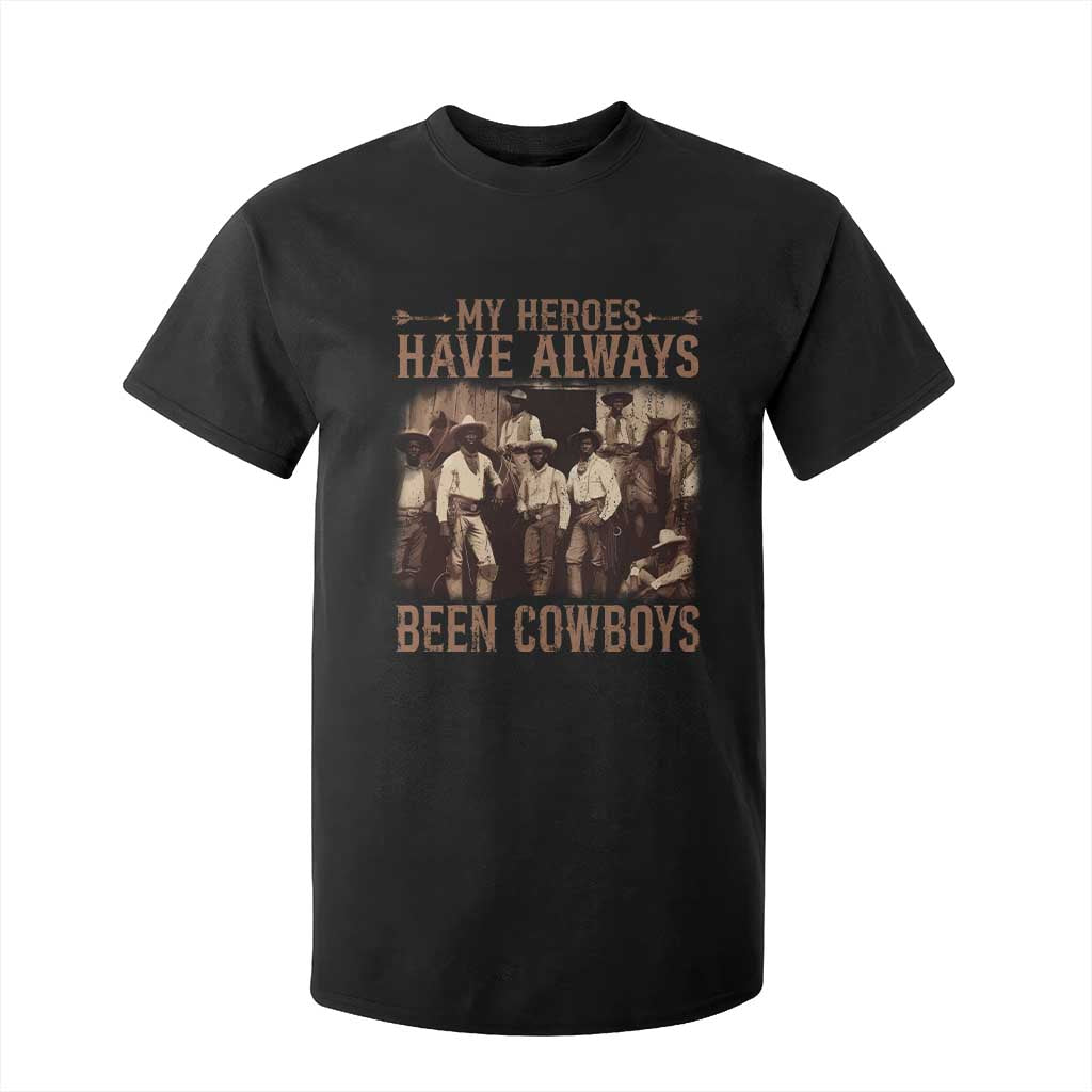 Black Cowboys T Shirt For Kid Western Rodeo Melanin Black History Texas Men TS10 Black Print Your Wear