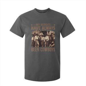 Black Cowboys T Shirt For Kid Western Rodeo Melanin Black History Texas Men TS10 Dark Heather Print Your Wear