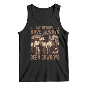 Black Cowboys Tank Top Western Rodeo Melanin Black History Texas Men TS10 Black Print Your Wear