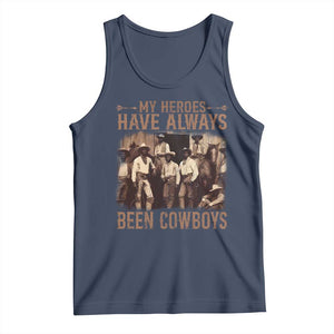 Black Cowboys Tank Top Western Rodeo Melanin Black History Texas Men TS10 Navy Print Your Wear