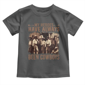 Black Cowboys Toddler T Shirt Western Rodeo Melanin Black History Texas Men TS10 Dark Heather Print Your Wear