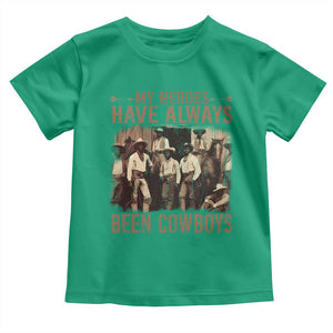 Black Cowboys Toddler T Shirt Western Rodeo Melanin Black History Texas Men TS10 Irish Green Print Your Wear