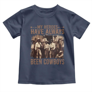 Black Cowboys Toddler T Shirt Western Rodeo Melanin Black History Texas Men TS10 Navy Print Your Wear