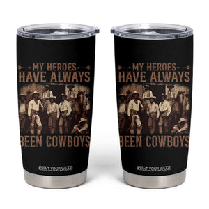 Black Cowboys Tumbler Cup Western Rodeo Melanin Black History Texas Men TS10 Black Print Your Wear