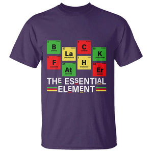 Black Father The Essential Element T Shirt Father's Day Juneteenth Chemistry Periodic Table TS11 Purple Print Your Wear