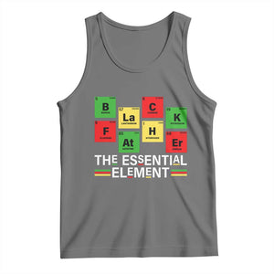 Black Father The Essential Element Tank Top Father's Day Juneteenth Chemistry Periodic Table TS11 Black Heather Print Your Wear