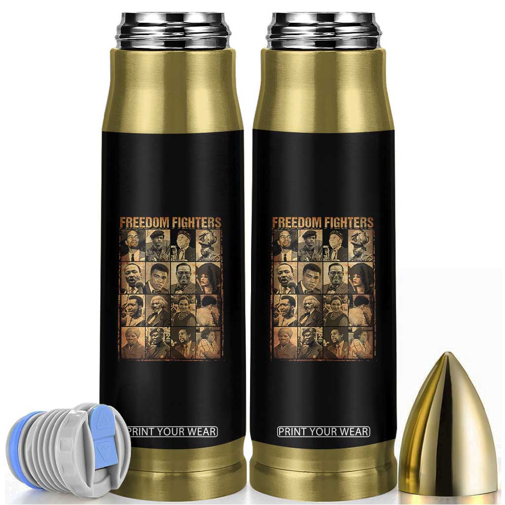 Black Freedom Fighters Bullet Tumbler Huey P. Newton Bobby Seale Black History Month Juneteenth TS10 Black Print Your Wear
