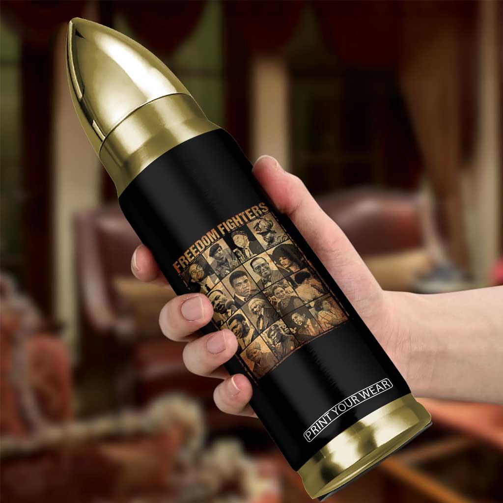 Black Freedom Fighters Bullet Tumbler Huey P. Newton Bobby Seale Black History Month Juneteenth TS10 Print Your Wear