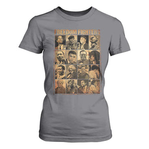 Black Freedom Fighters T Shirt For Women Huey P. Newton Bobby Seale Black History Month Juneteenth TS10 Charcoal Print Your Wear