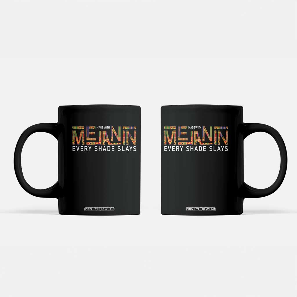 Black History Coffee Mug Melanin Kente Juneteenth Black History TS10 Black Print Your Wear