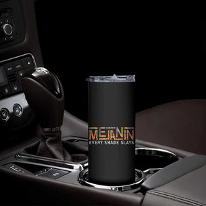 Black History Skinny Tumbler Melanin Kente Juneteenth Black History TS10 Print Your Wear