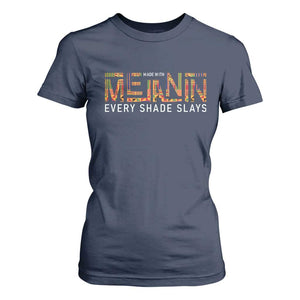 Black History T Shirt For Women Melanin Kente Juneteenth Black History TS10 Navy Print Your Wear