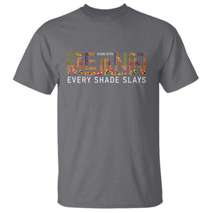 Black History T Shirt Melanin Kente Juneteenth Black History TS10 Charcoal Print Your Wear