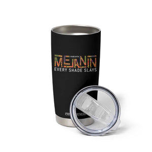 Black History Tumbler Cup Melanin Kente Juneteenth Black History TS10 Print Your Wear