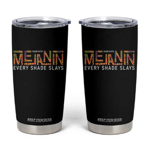 Black History Tumbler Cup Melanin Kente Juneteenth Black History TS10 Black Print Your Wear