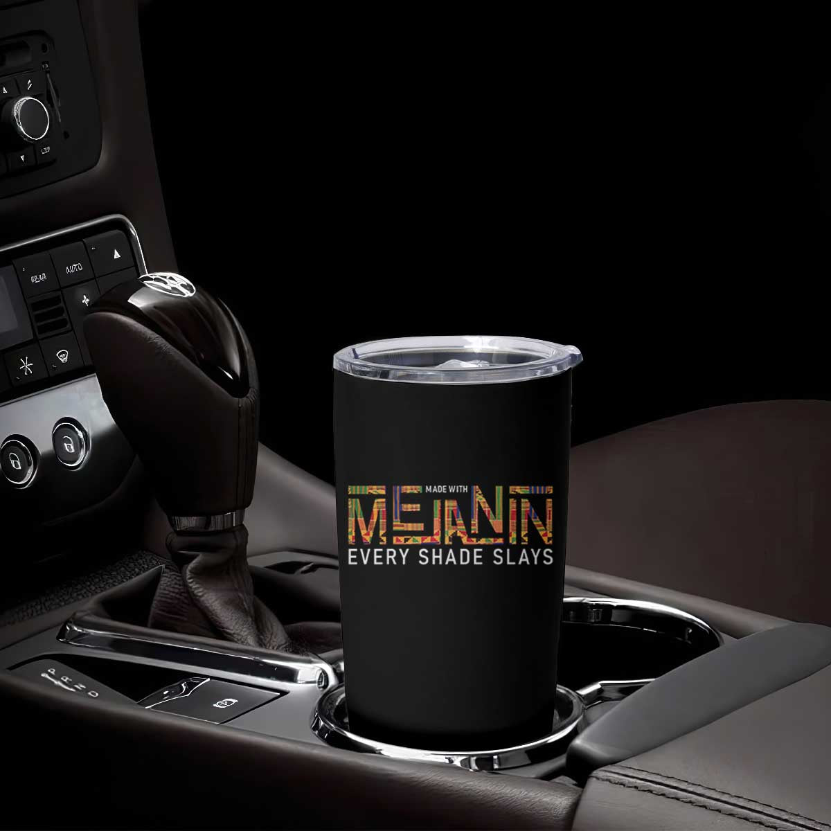 Black History Tumbler Cup Melanin Kente Juneteenth Black History TS10 Print Your Wear