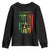 Black Nurse Youth Sweatshirt American Flag Proud Afro African Women Melanin Pride TS10 Black Print Your Wear