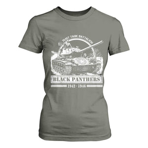 Black Panthers 761st Tank Battalion T Shirt For Women WW2 Heroes Black History Month TS11 Military Green Print Your Wear