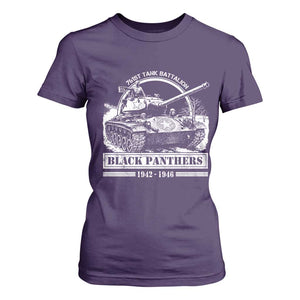 Black Panthers 761st Tank Battalion T Shirt For Women WW2 Heroes Black History Month TS11 Purple Print Your Wear