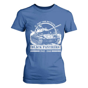 Black Panthers 761st Tank Battalion T Shirt For Women WW2 Heroes Black History Month TS11 Royal Blue Print Your Wear