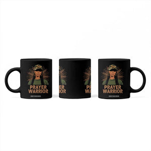 Black Prayer Warrior Coffee Mug Jesus God Christian Camo Girl TS02 Print Your Wear
