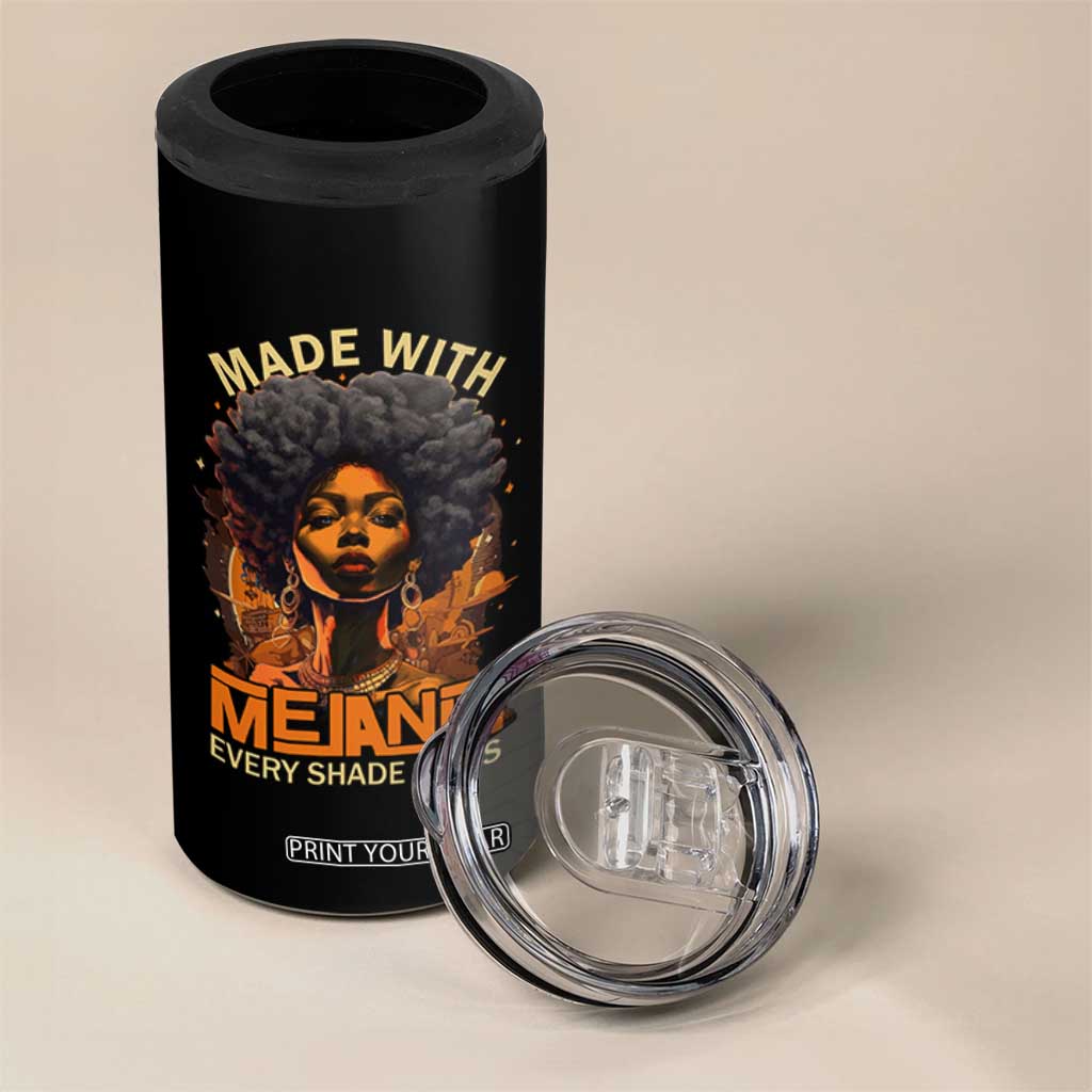 Black Women 4 in 1 Can Cooler Tumbler Melanin Juneteenth Black History TS10 Print Your Wear