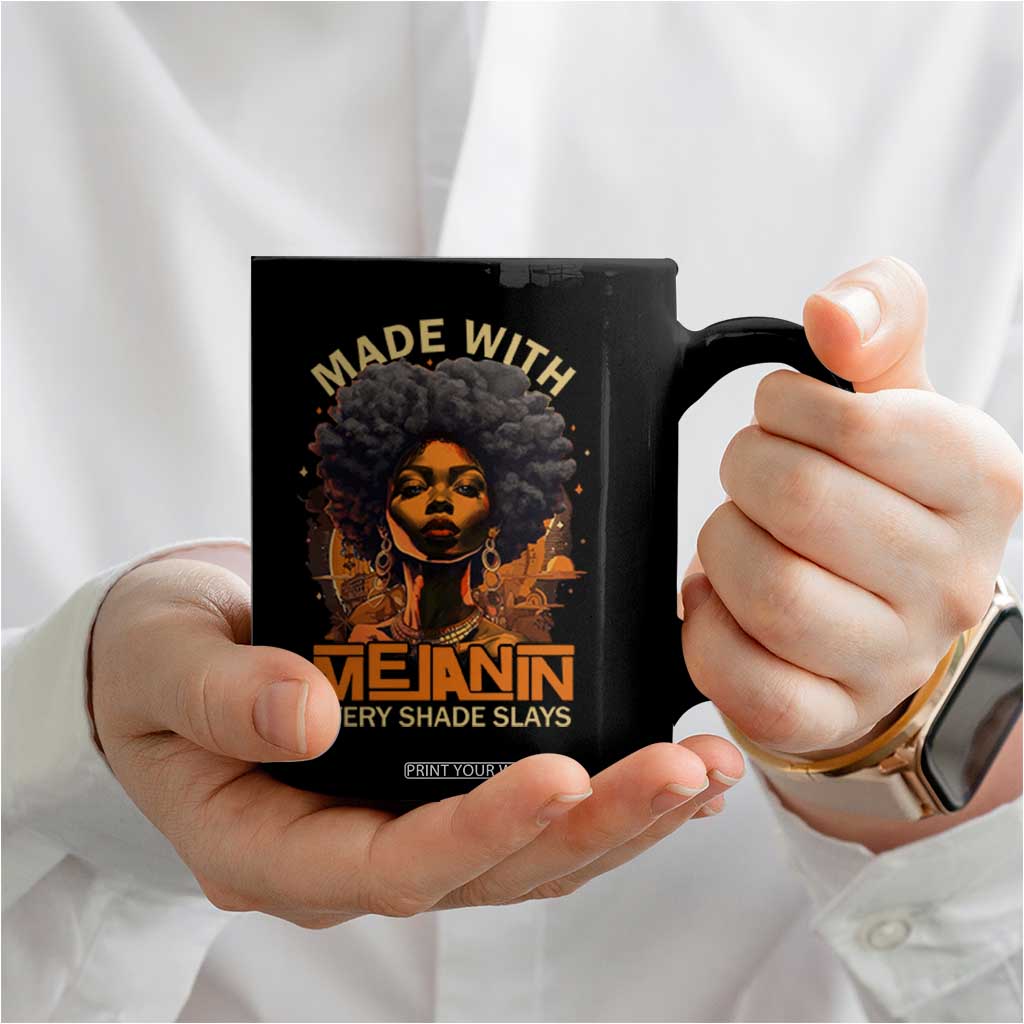 Black Women Coffee Mug Melanin Juneteenth Black History TS10 Print Your Wear