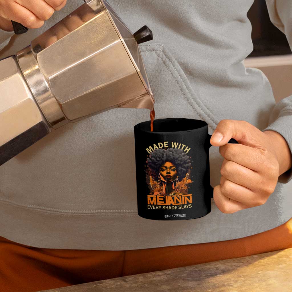 Black Women Coffee Mug Melanin Juneteenth Black History TS10 Print Your Wear