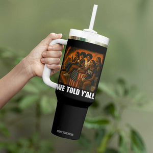 Black Women Empowerment Tumbler With Handle We Told Y'all 92% Vote TS02 Print Your Wear